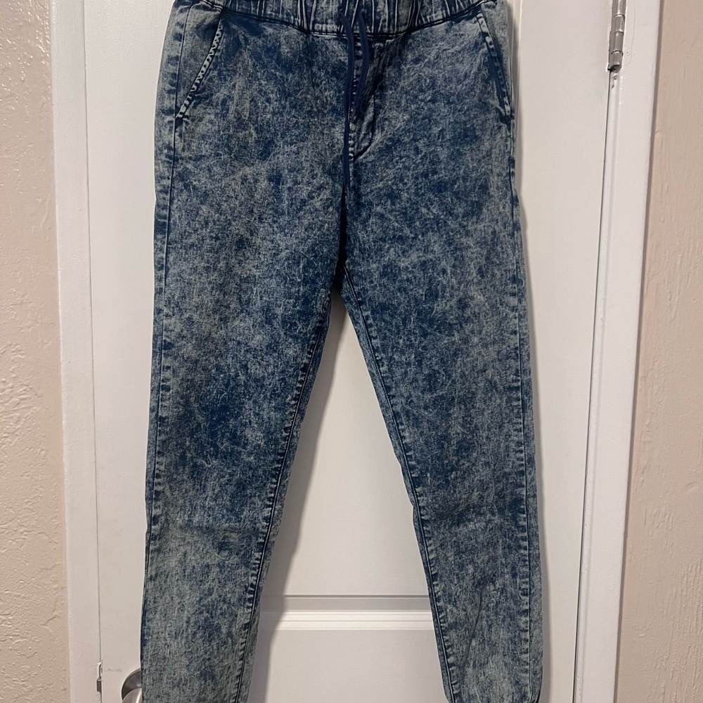 Women's Blue Washed Pants
